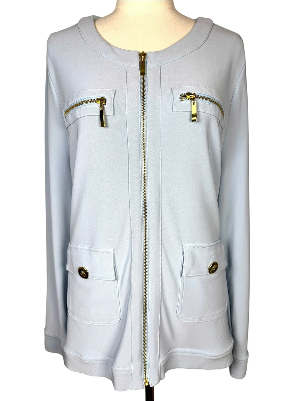 Boston Proper Beyond Travel Collection Jacket Size XL Blue
